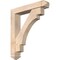 Ekena Millwork Merced Arts and Crafts Smooth Bracket w/ Offset Brace, Douglas Fir, 5 1/2"W x 28"D x 32"H BKT0604X28X32MRC03SDF - alternate 1